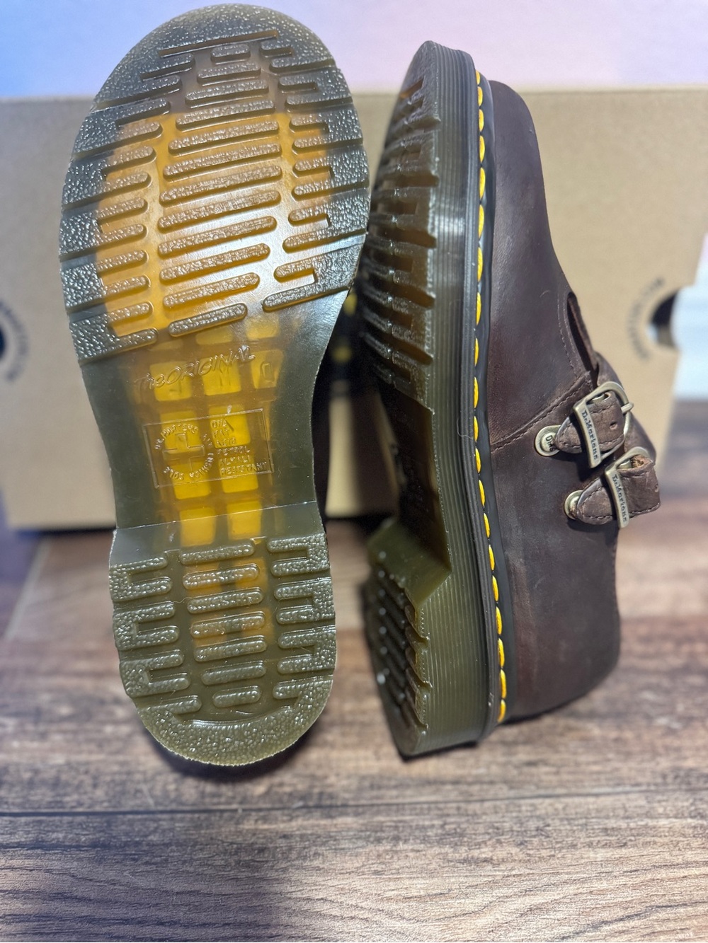 Dr. Martens 8065 Women’s Crazy Horse Leather Mary Jane Shoes - Picture 4 of 7